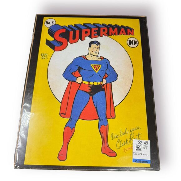 Superman #6 1940 Cover Poster Print 11 x 14 Sealed - Picture 1 of 2